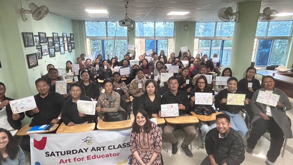 Participants of ‘Art for educator’ programme in Kohima.